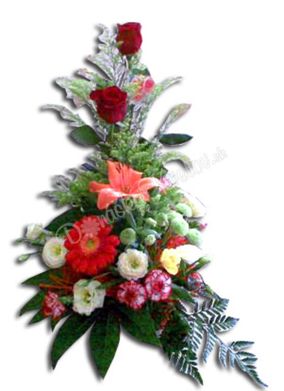 Donáška Kvetov - Ikebana s červenými ružami